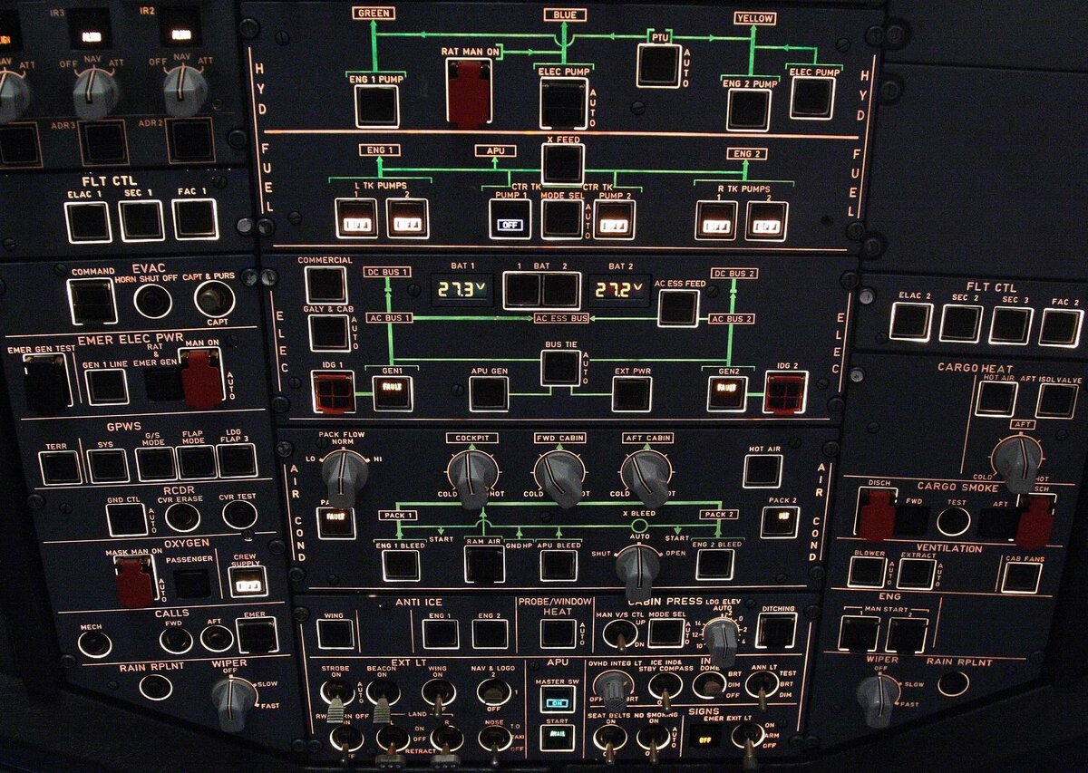 Потолочная панель. Airbus A320.