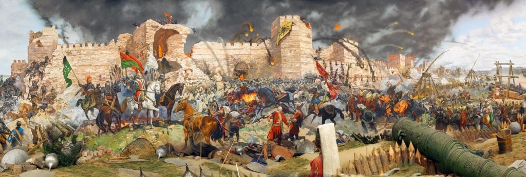 Штурм Константинополя турками. Стамбул. Панорама «1453 год»
