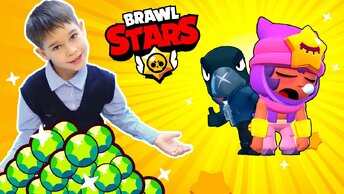 Школьник ЗАДОНАТИЛ в БРАВЛ СТАРС на Сэнди и Ворона. Brawl Stars funny moments.