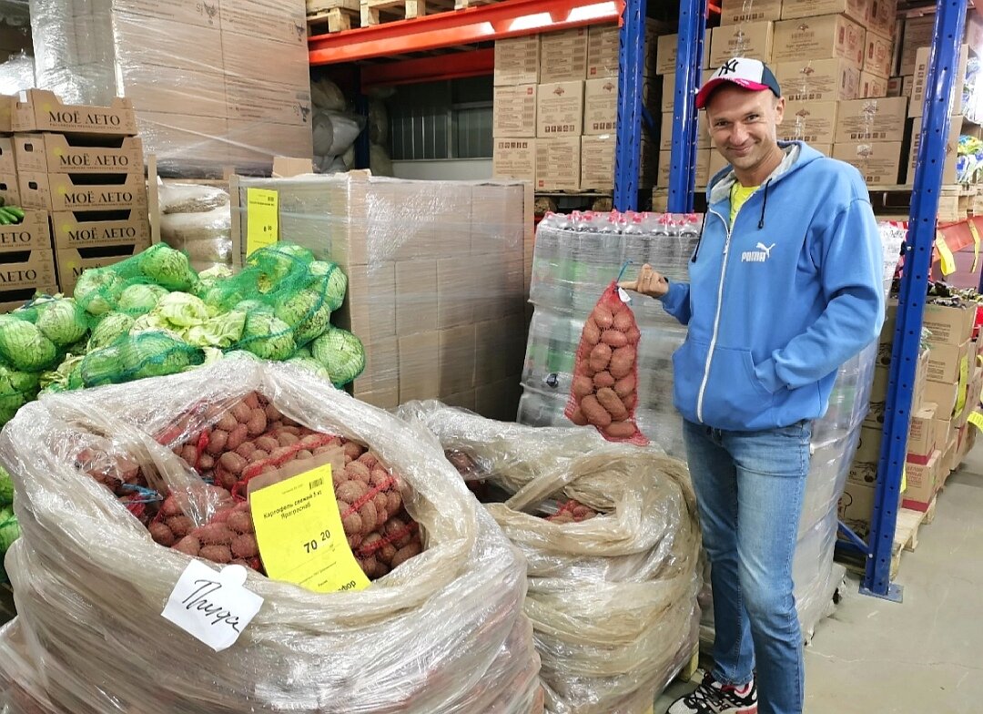 Вот в такие сетки был расфасован картофель 