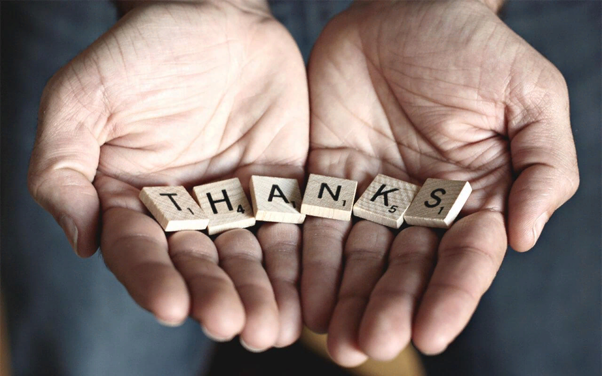 Бесконечная благодарность от своих детей и учись быть благодарной