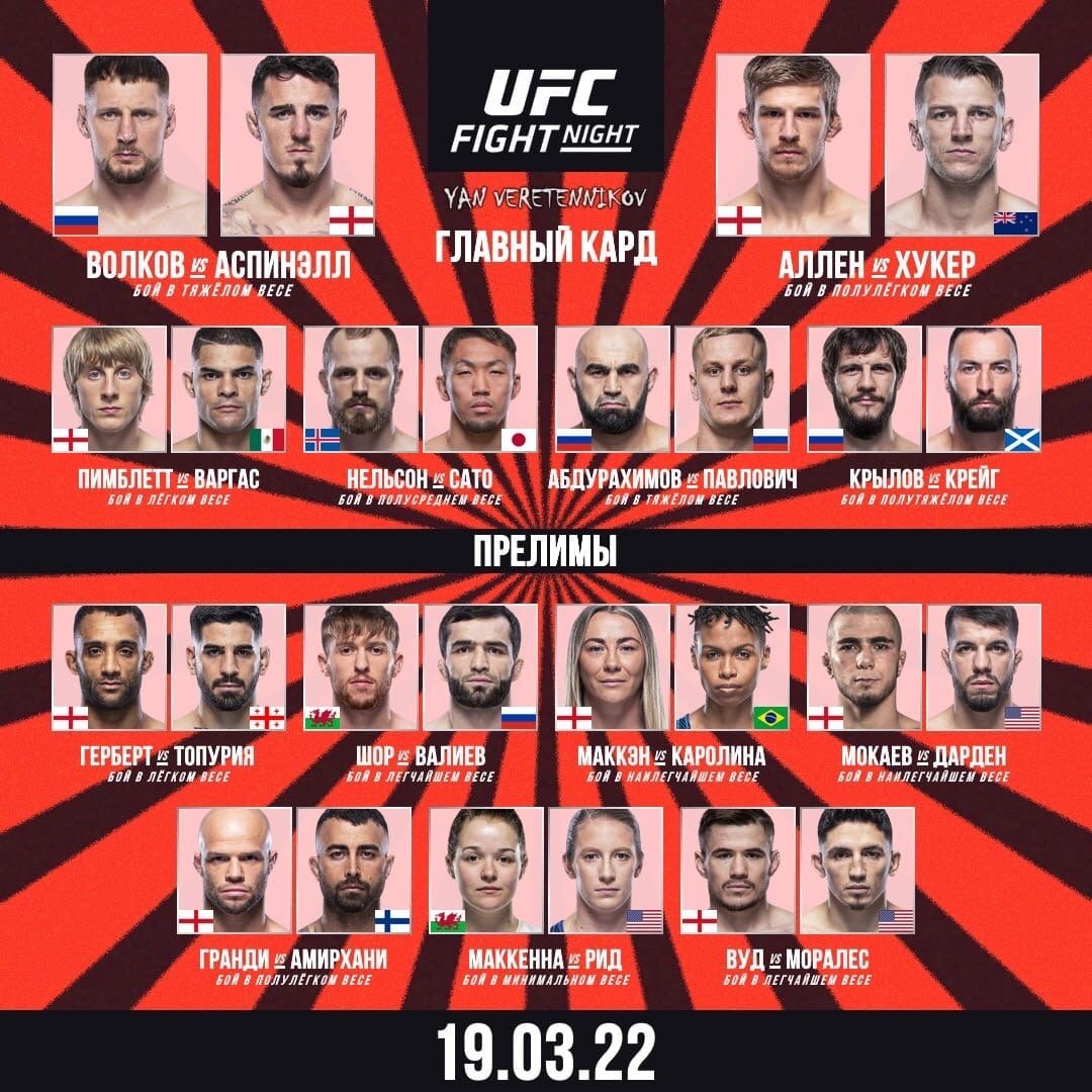 Кард UFC
