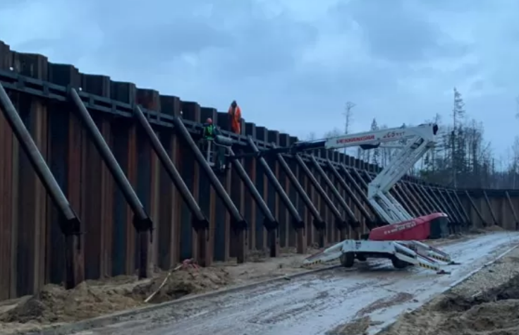                                                                                                       Распорная система котлована