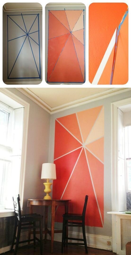 6 креативных способов нанесения краски на стену: идеи для освежения интерьера