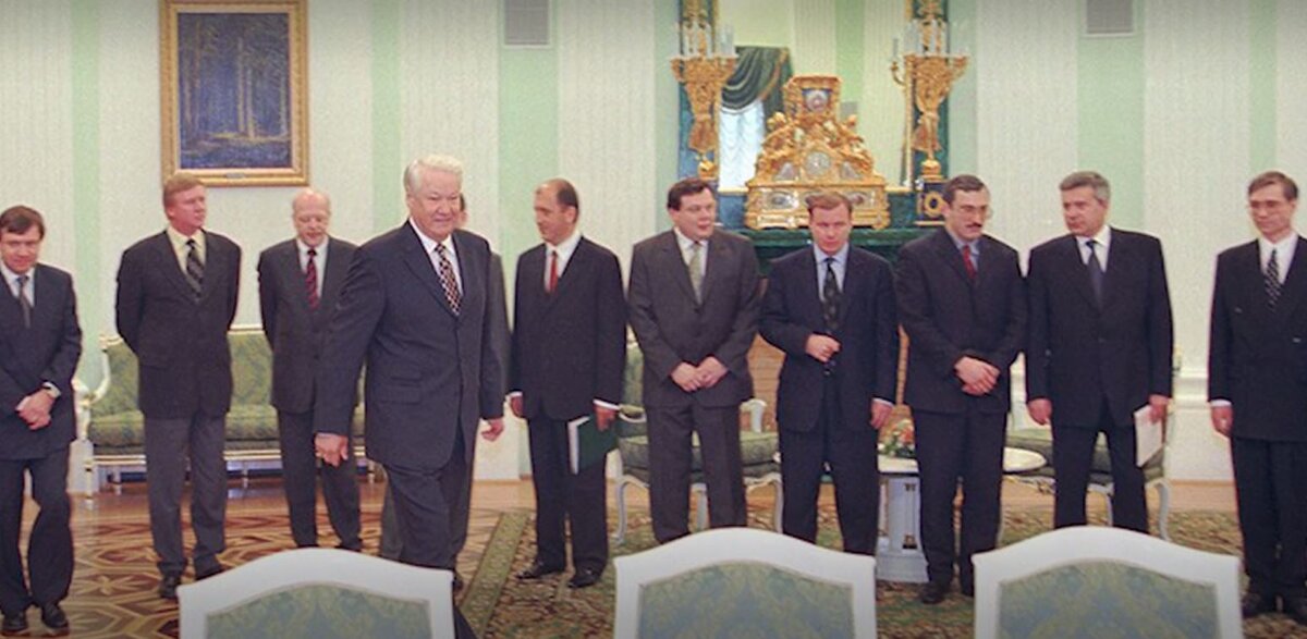 Ельцин и олигархат (иллюстрация из открытых источников)