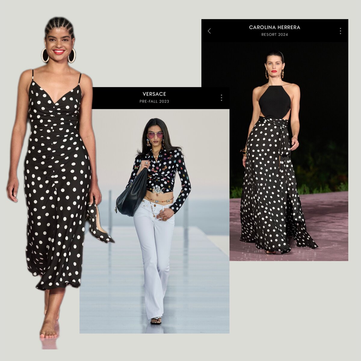 фото Vogue Ranway, коллекции 2023-2024, коллаж составлен автором