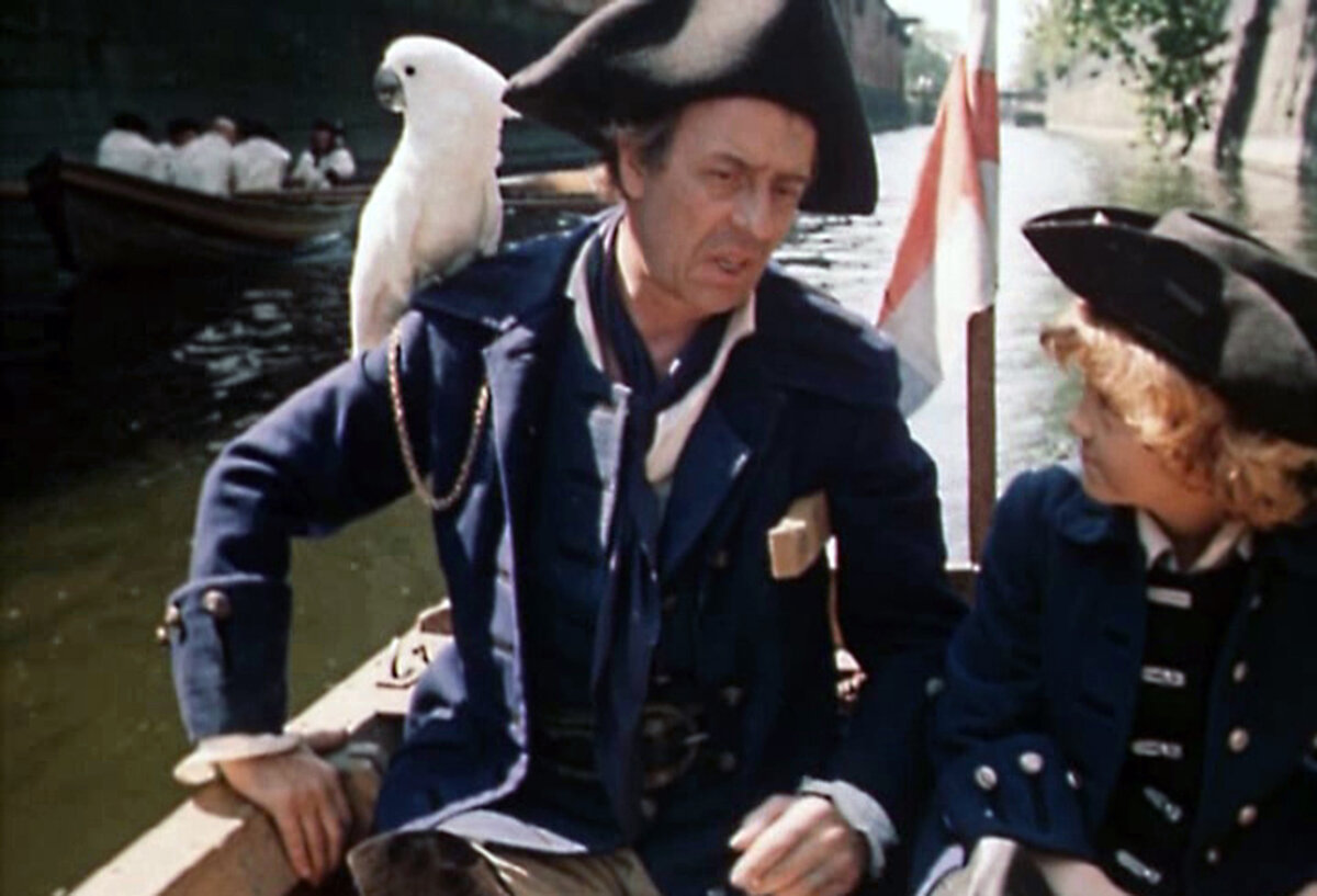 Кадр из многосерийного фильма "Остров сокровищ"