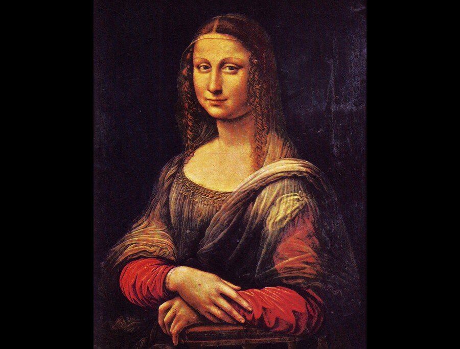 Внешний вид портрета до реставрации.