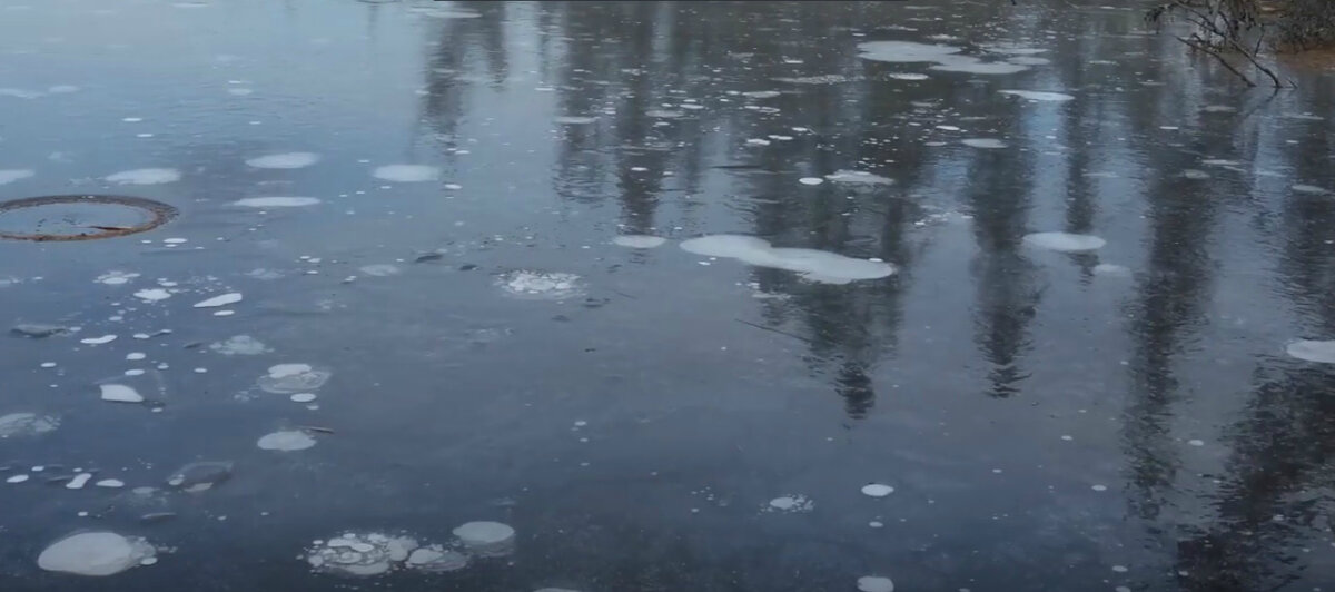 Термокарстовое озеро на Аляске