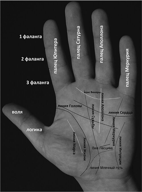 Карта хироманта 2 буквы