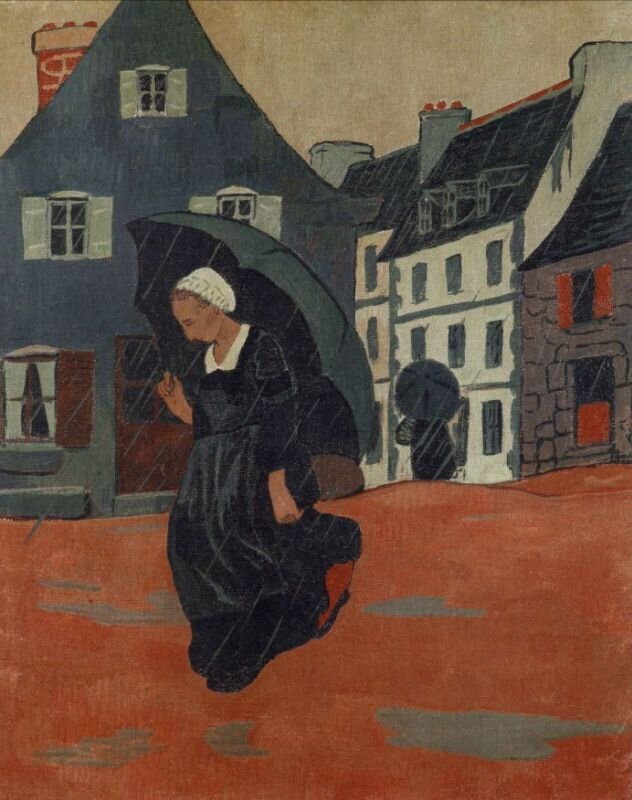 Поль Серюзье - Ливень. Отличный пример клуазонизма с его цветовыми пятнами и видимыми контурами