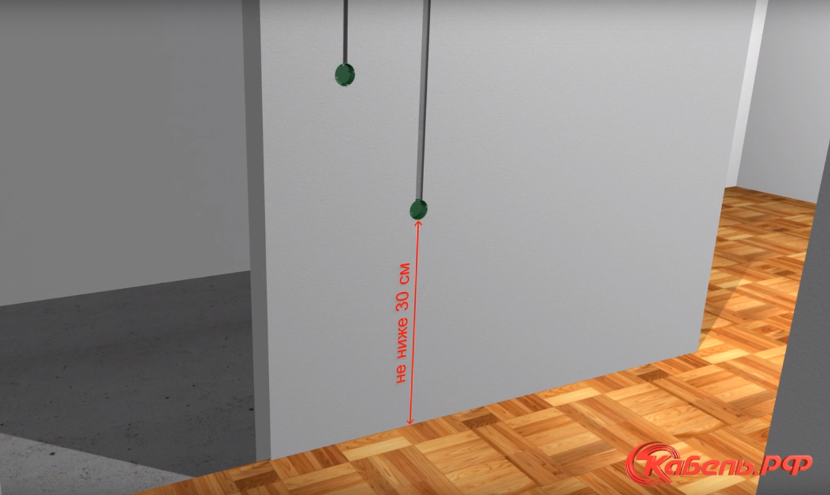 терморегулятор пола на какой высоте