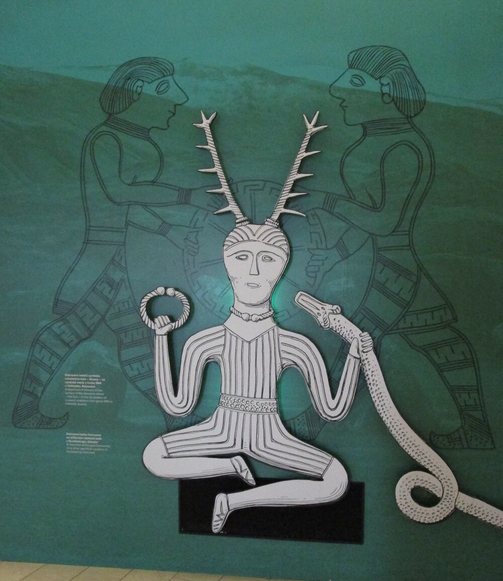 Кельтское божество Cernunnos.
