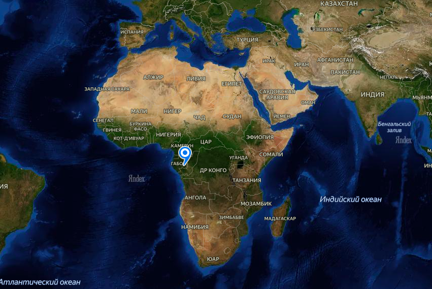 Африка, Габон, Окло.