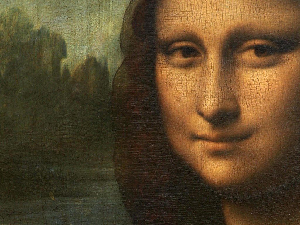 "Мона Лиза" (фрагмент), Леонардо да Винчи. Лувр, Париж.