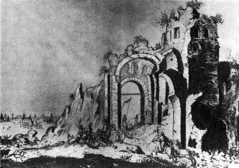 А. Вестерфельд Золотые ворота. Киев, рисунок 1651 года. Взято на ресурсе Яндекс.картинки