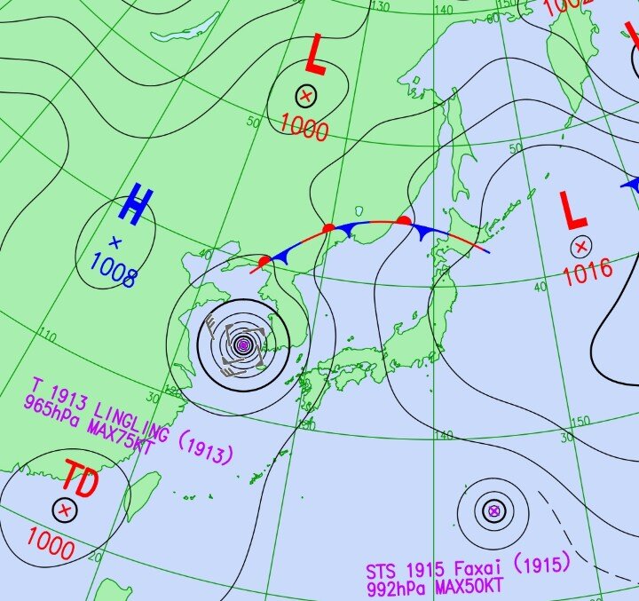 Полярный фронт над крайним югом Приморского края. Фото с сайта maglipogoda.ru