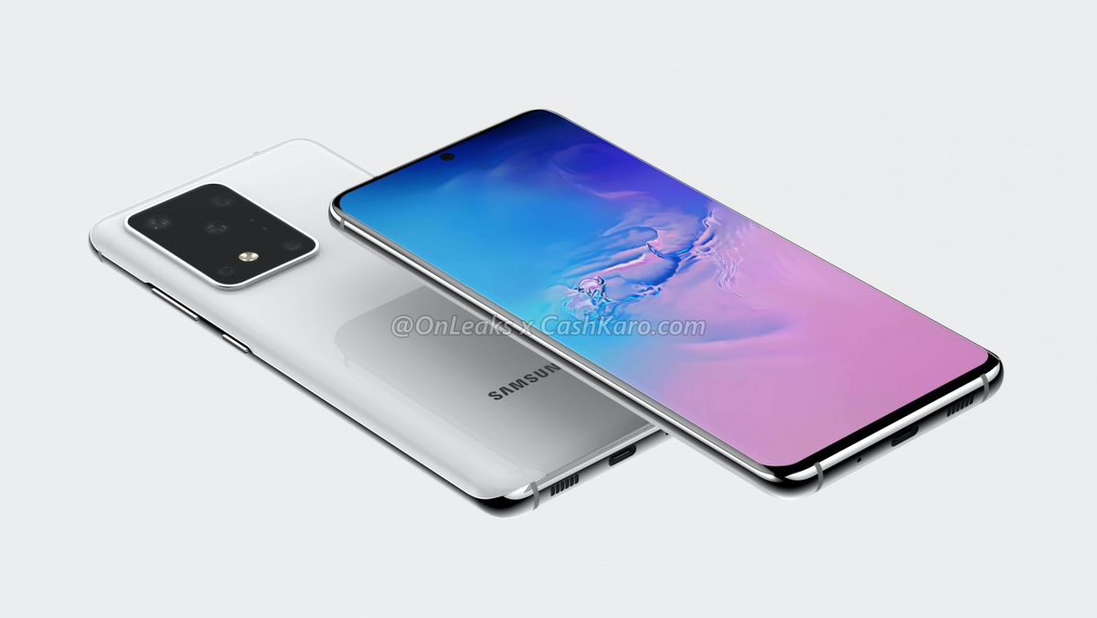 Ноябрьский рендер Samsung Galaxy S11 Plus от @OnLeaks с другим дизайном камеры