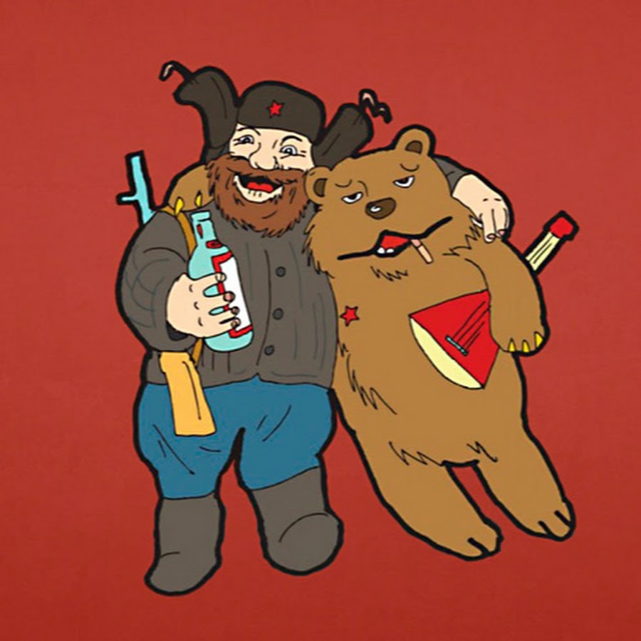 Ещё шапка-ушанка и АК-47)