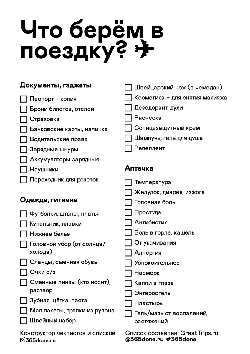 Что нужно взять в дальнюю. Необходимые вещи в поездку.