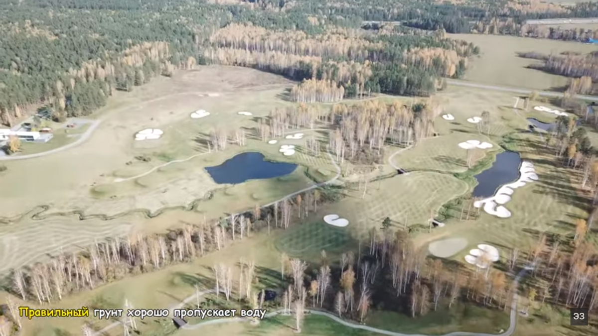 Поля для гольфа, посаженные на правильном влагоемком грунте