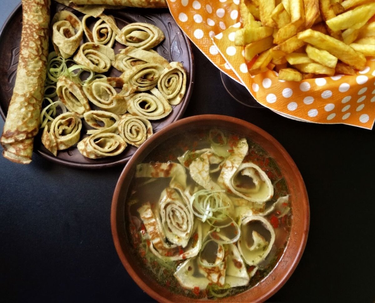 Австрийский суп с блинчиками Frittatensuppe - просто, вкусно и необычно! |  Не Просто Еда | Дзен