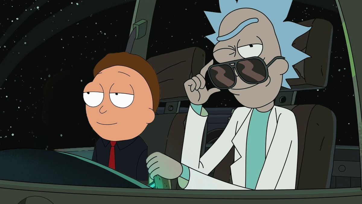 Кадр их м/с Рик и Морти.