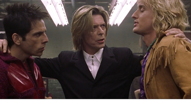 Бен Стиллер, Дэвид Боуи и Оуэн Уилсон в фильме «Зуландер». Фото: www.timeout.ru