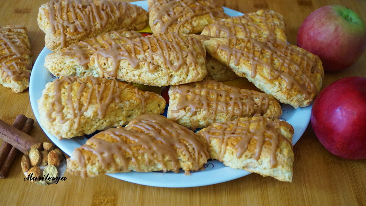 сконы с яблоками (фото Marilesya)