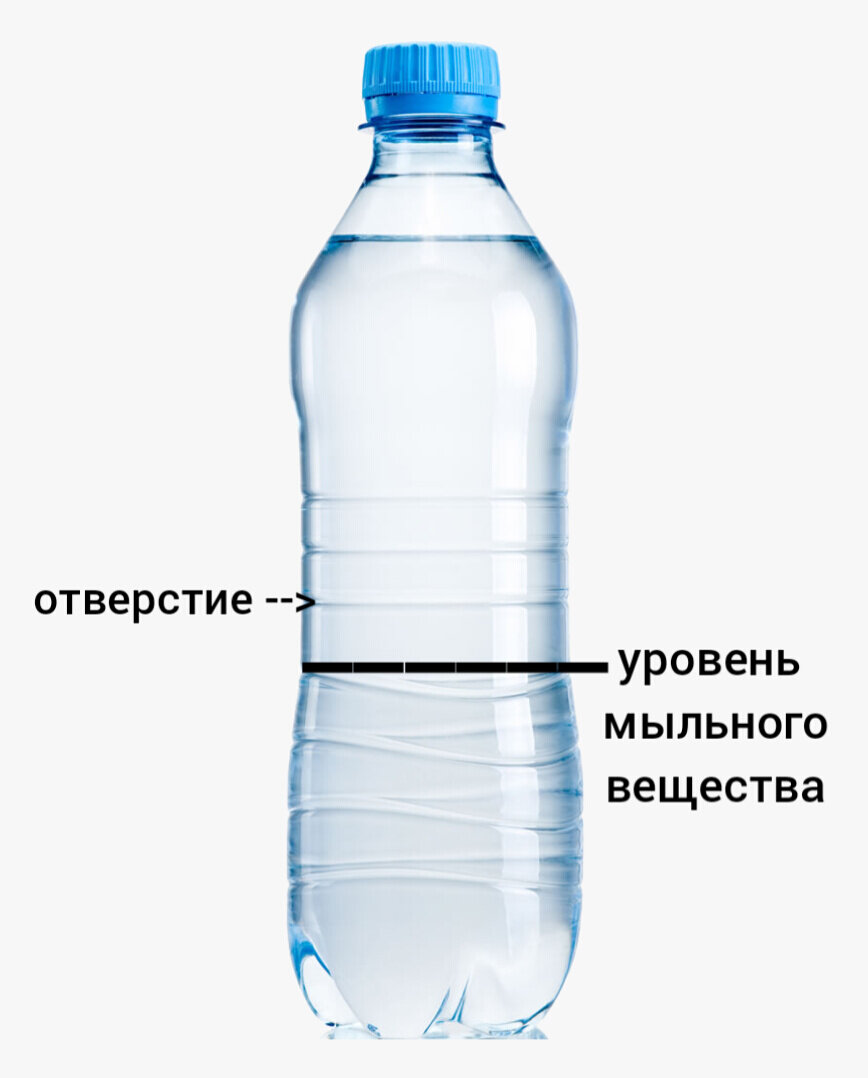 Уровень мыльного раствора 