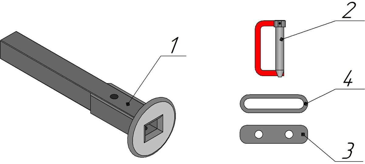 Рисунок 2 - Основные элементы сцепки Link and Pin.
