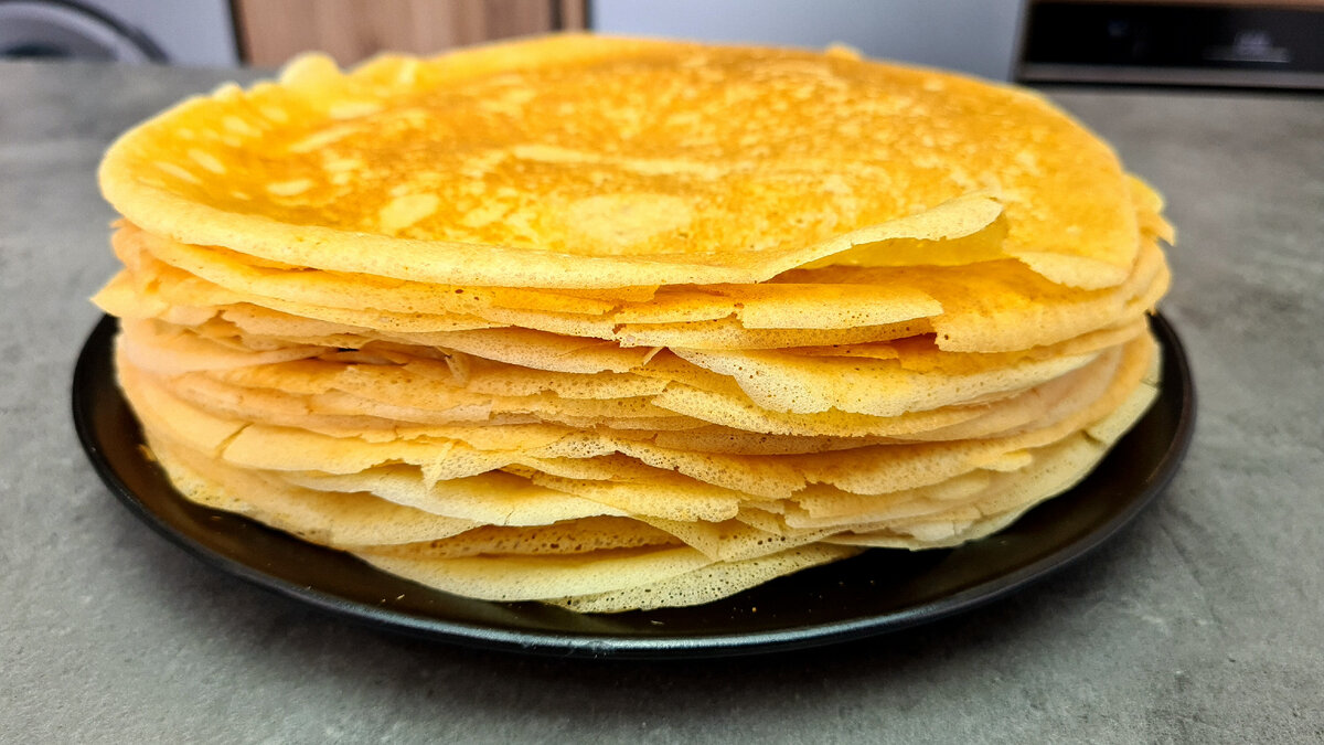 Блины с дырочками на молоке с дрожжами