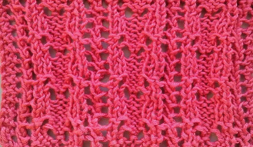 Изнаночная сторона узора Тюльпаны