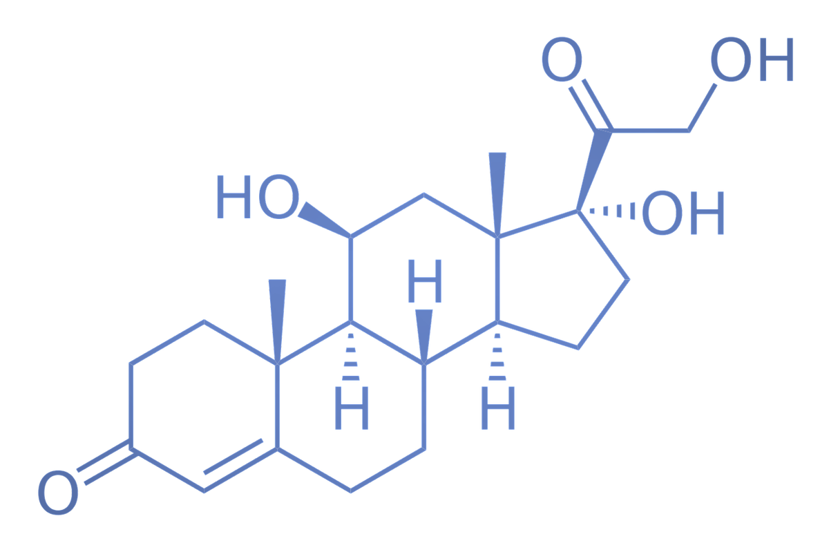 Кортизол представляет собой стероидный гормон, относящийся к классу глюкокортикоидов. Он выделяется надпочечниками в ответ на стресс и низкую концентрацию глюкозы в крови.
