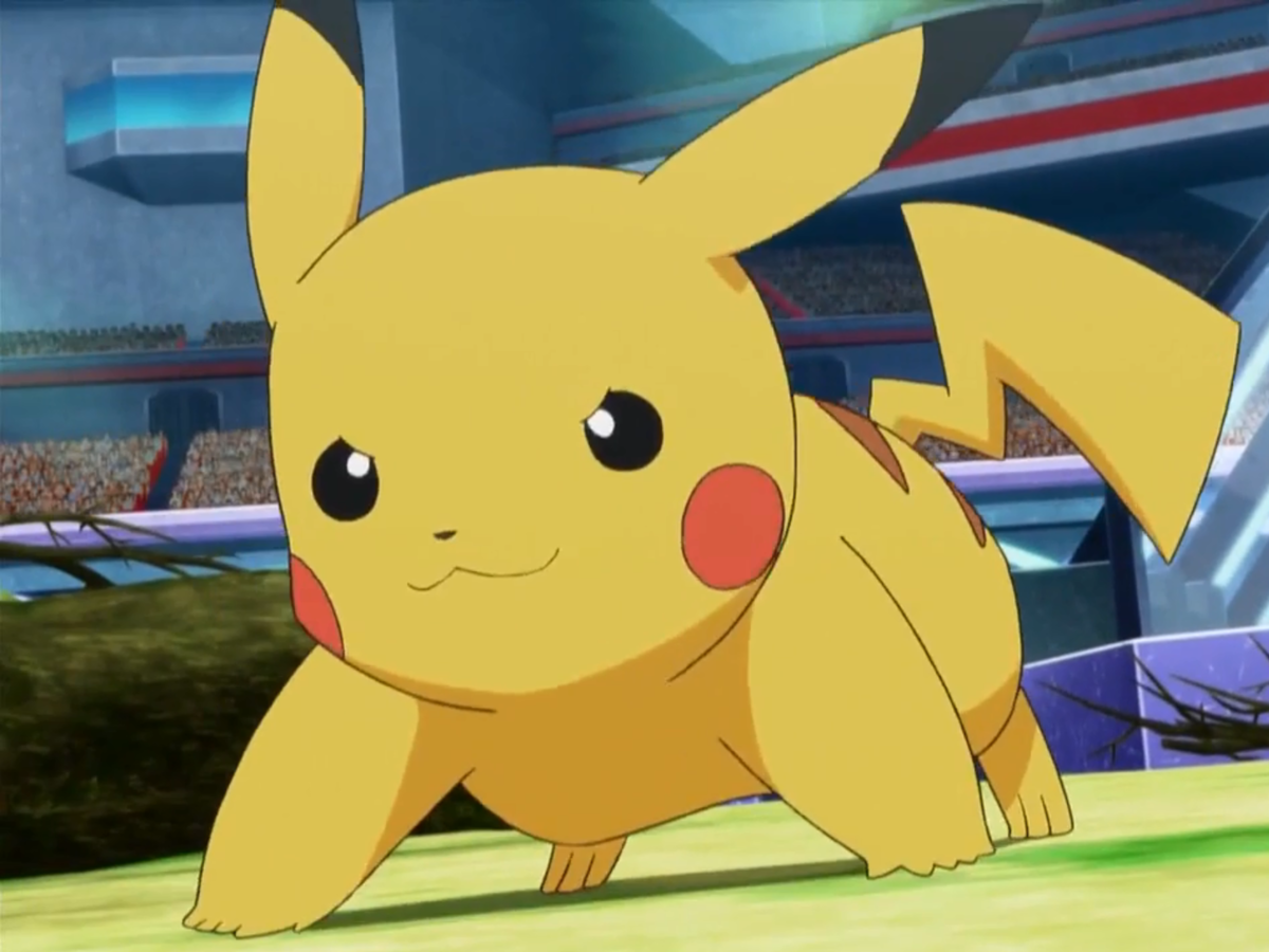    За время действия аниме «Pokémon» покемон Пикачу был множество раз показан сражающимся с различными противниками.