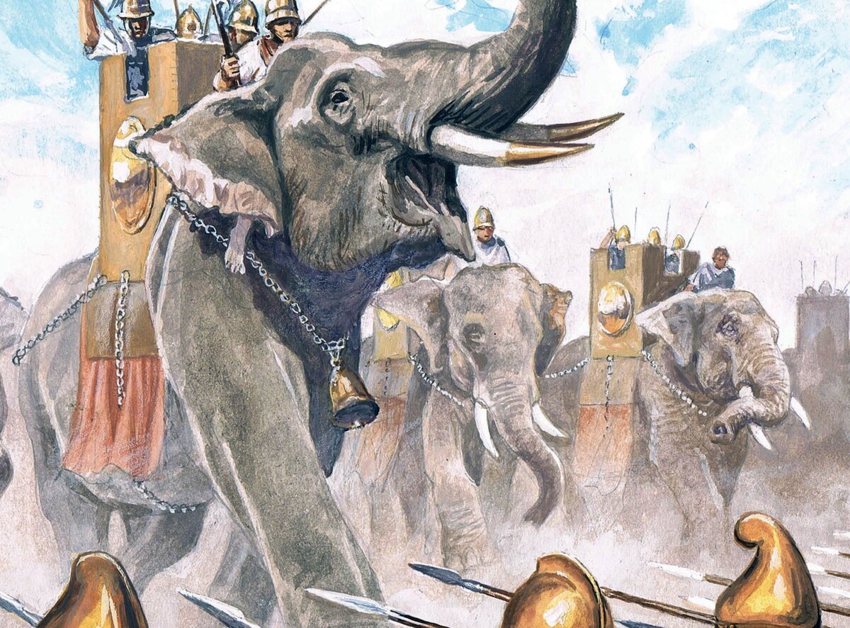 Слоны в битве при Ипсе, 301 год до н. э. Не забывайте подписываться на канал и ставить "пальцы вверх"