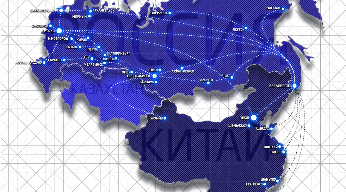 Карта перевозок из китая