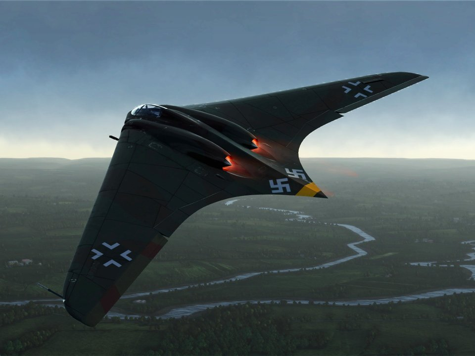 Летающее крыло. Летающее крыло Horten ho 229. Horten ho 229 стелс-бомбардировщик. Самолет братьев Хортенов go-229a. Немецкий истребитель Horten 229