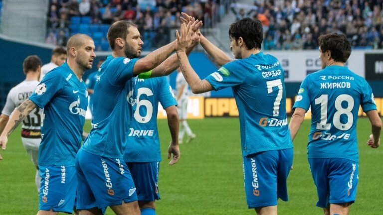 Зенит переиграл Уфу на своем поле