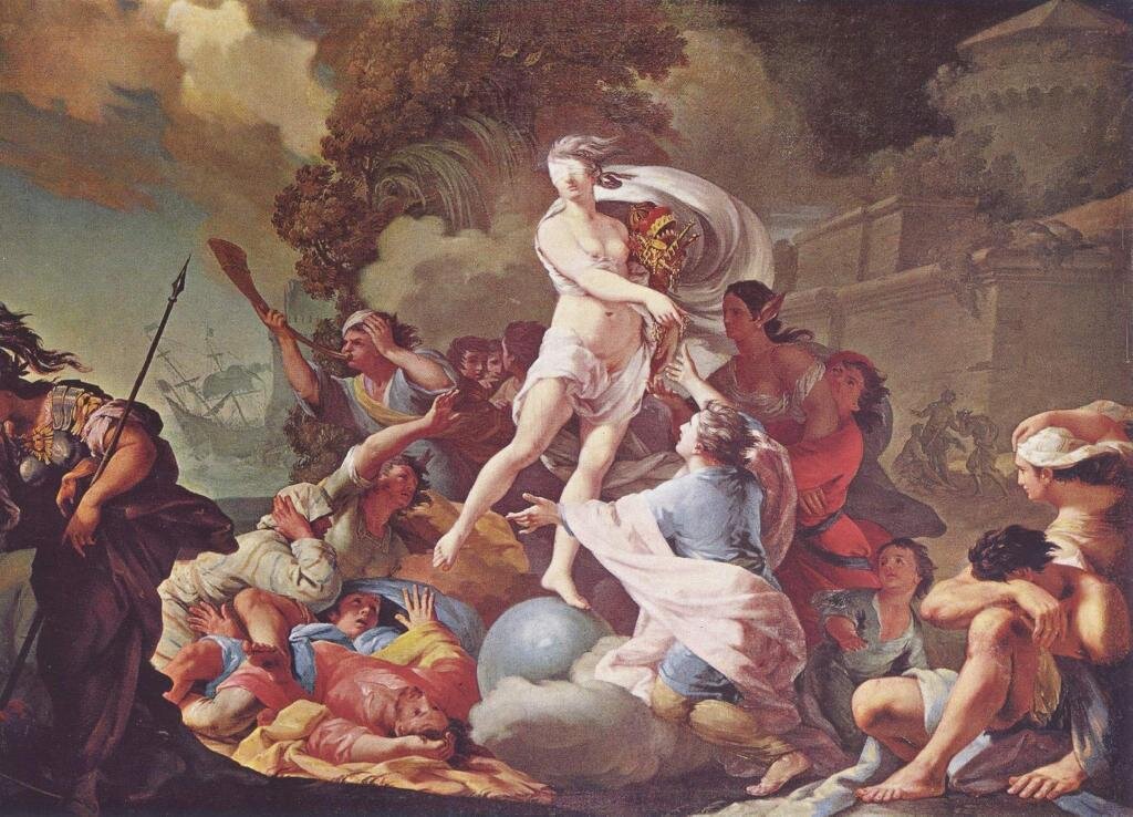 Рис.2. Фортуна (худ. Тадеуш Кунце, 1754 г.)