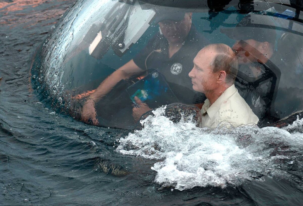 путин на море