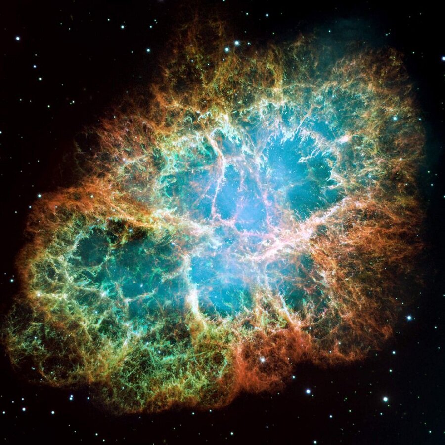 Крабовидная туманность, результатом которой стала сверхновая SN 1054.
