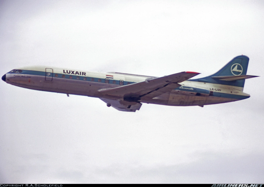 Sud Aviation SE-210 Caravelle VI-R "Princesse Marie-Astrid с б/н LX-LGG. Фото: R.A.Scholefield @ Airliners.net