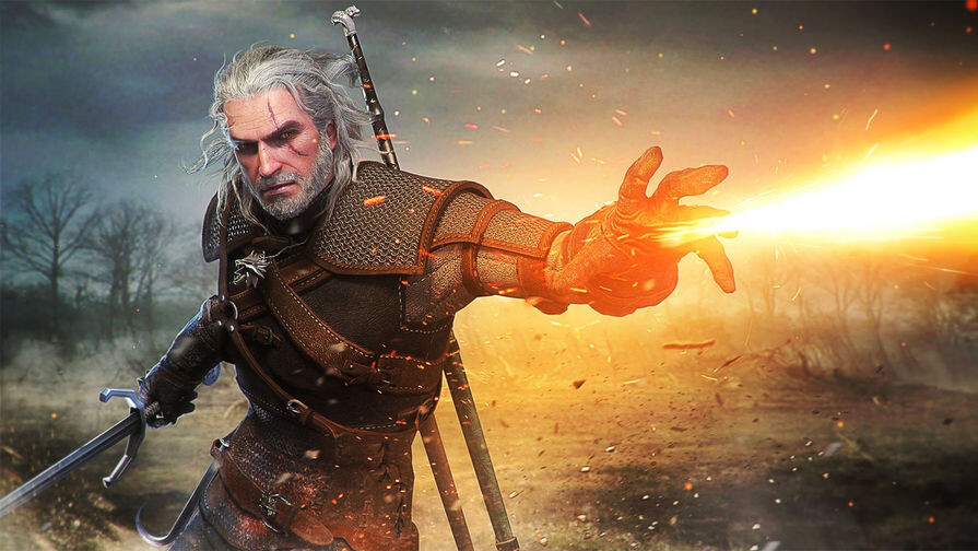 Геральт харизматичен даже в бою