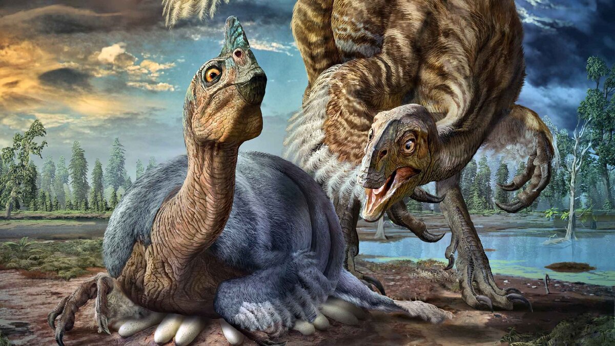 Динозавры. Удивительные ящеры. Гнёзда и яйца динозавров.