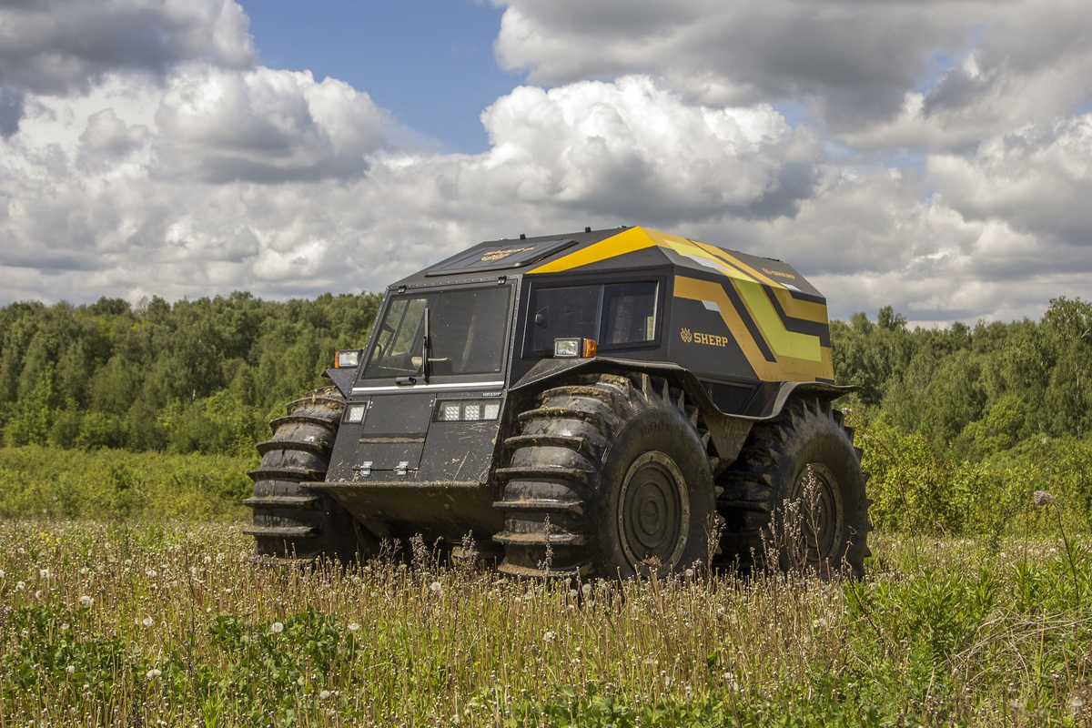 Снегоболотоход шерп 10. Вездеход амфибия шерп. Шерп вездеход. Шерп вездеход 10х10. Шерп вездеход.