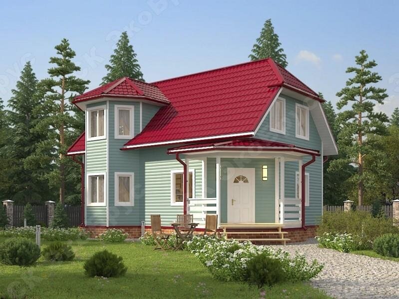 Рисунок 1. Проект каркасного дома Всеволожск Д-7 