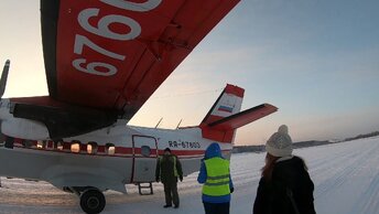 30-летний L-410, рейс Котлас - Архангельск