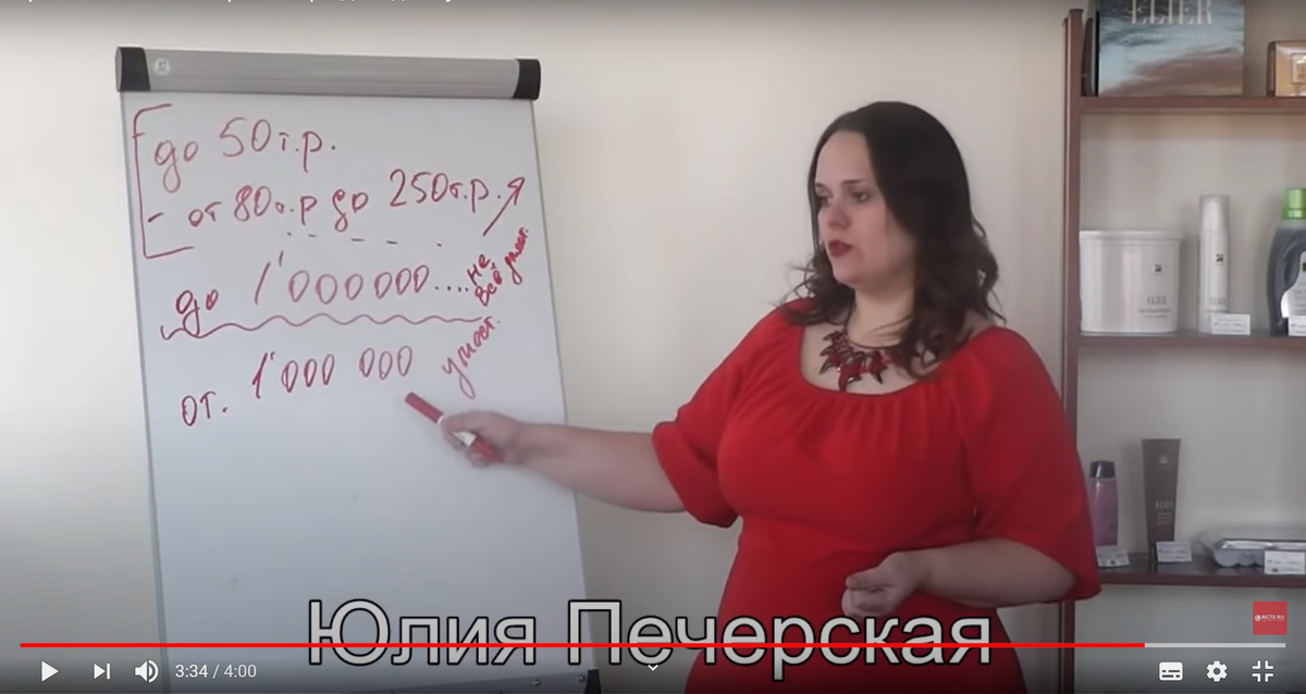 Кадр из того самого тренинга. Размещен на Ютубе. Ссылка на оригинальное видео ниже в тексте.