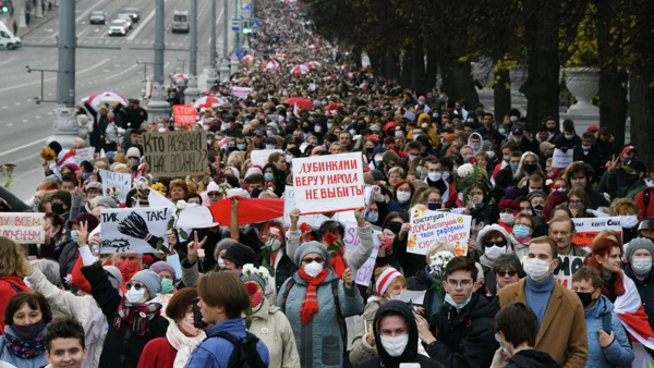 Национальная забастовка в Белоруссии 26.10.
